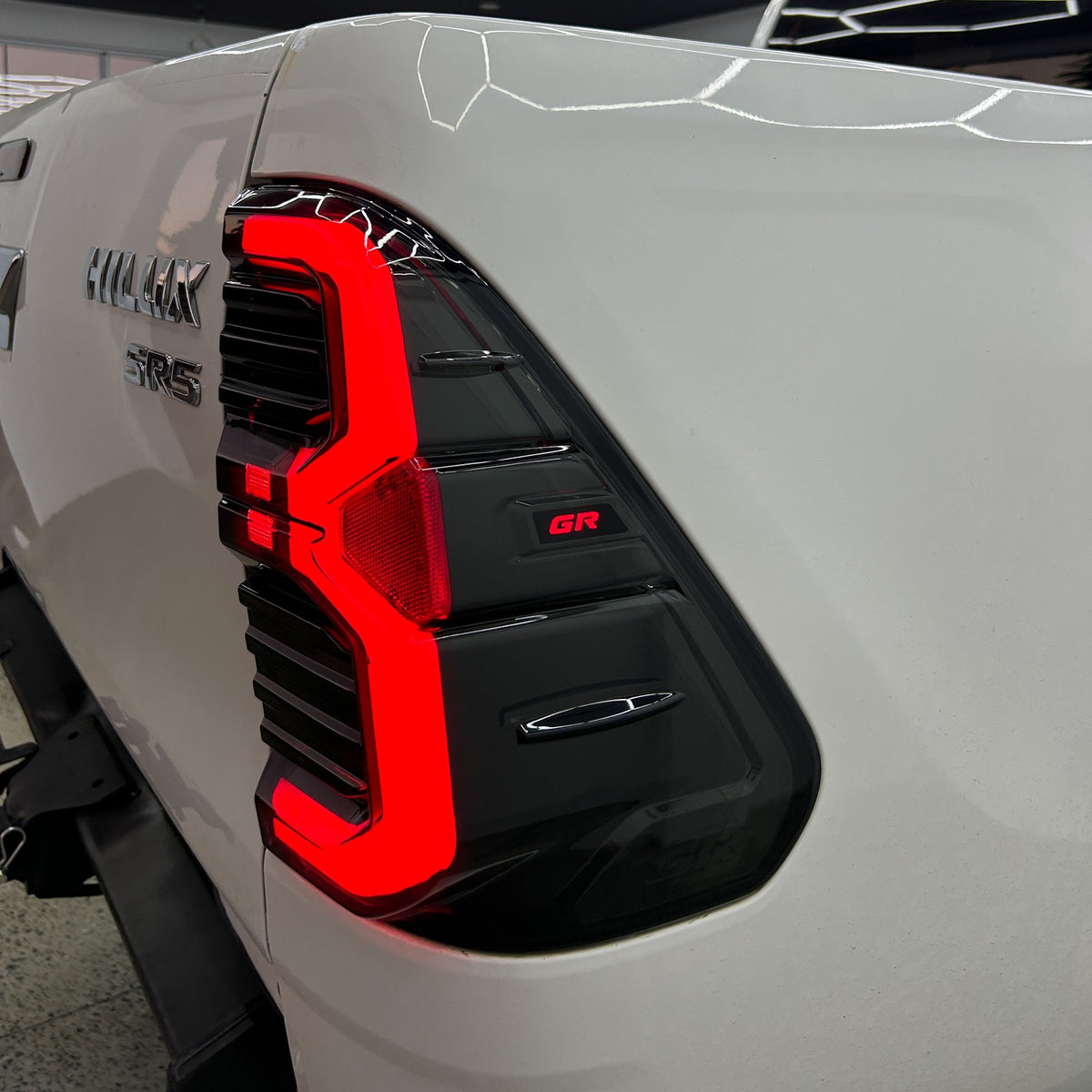 Blacked Out LED Tail Lights for Toyota N80 Hilux (GR Style)