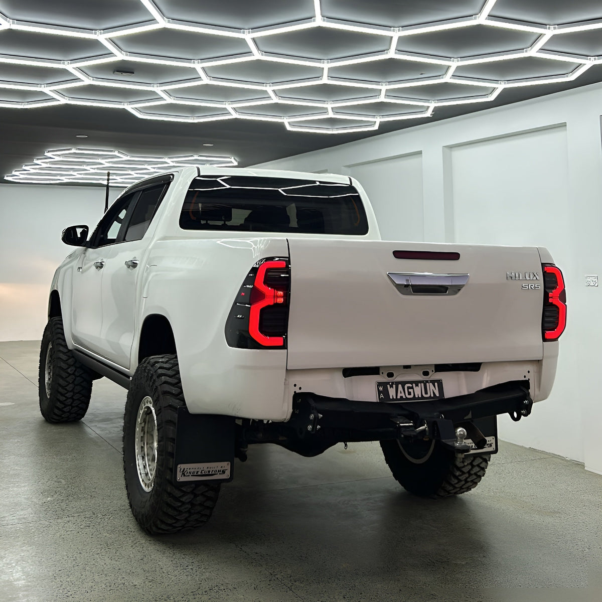 Blacked Out LED Tail Lights for Toyota N80 Hilux (GR Style)
