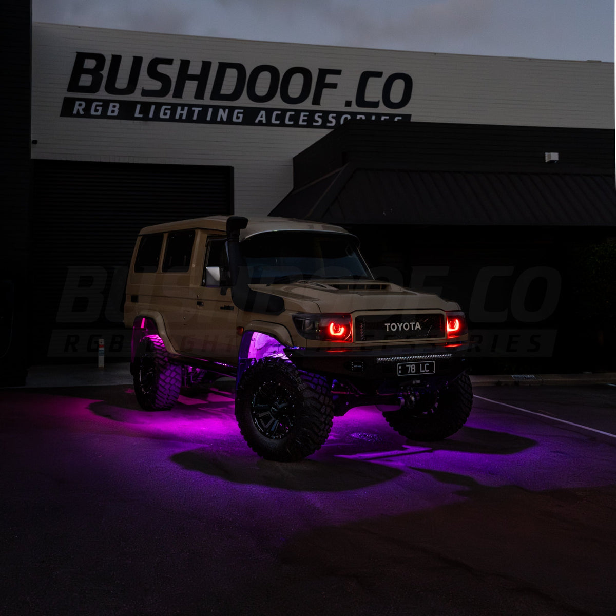 Chasing RGB Rock Lights - 8 Pack
