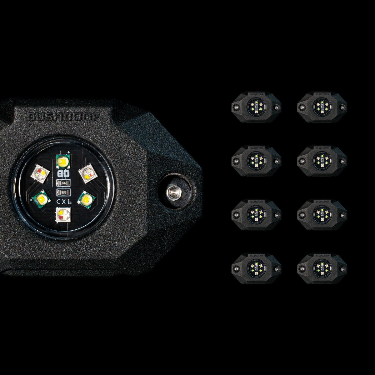 CX6™ RGBW Rock Lights - 8 Pack