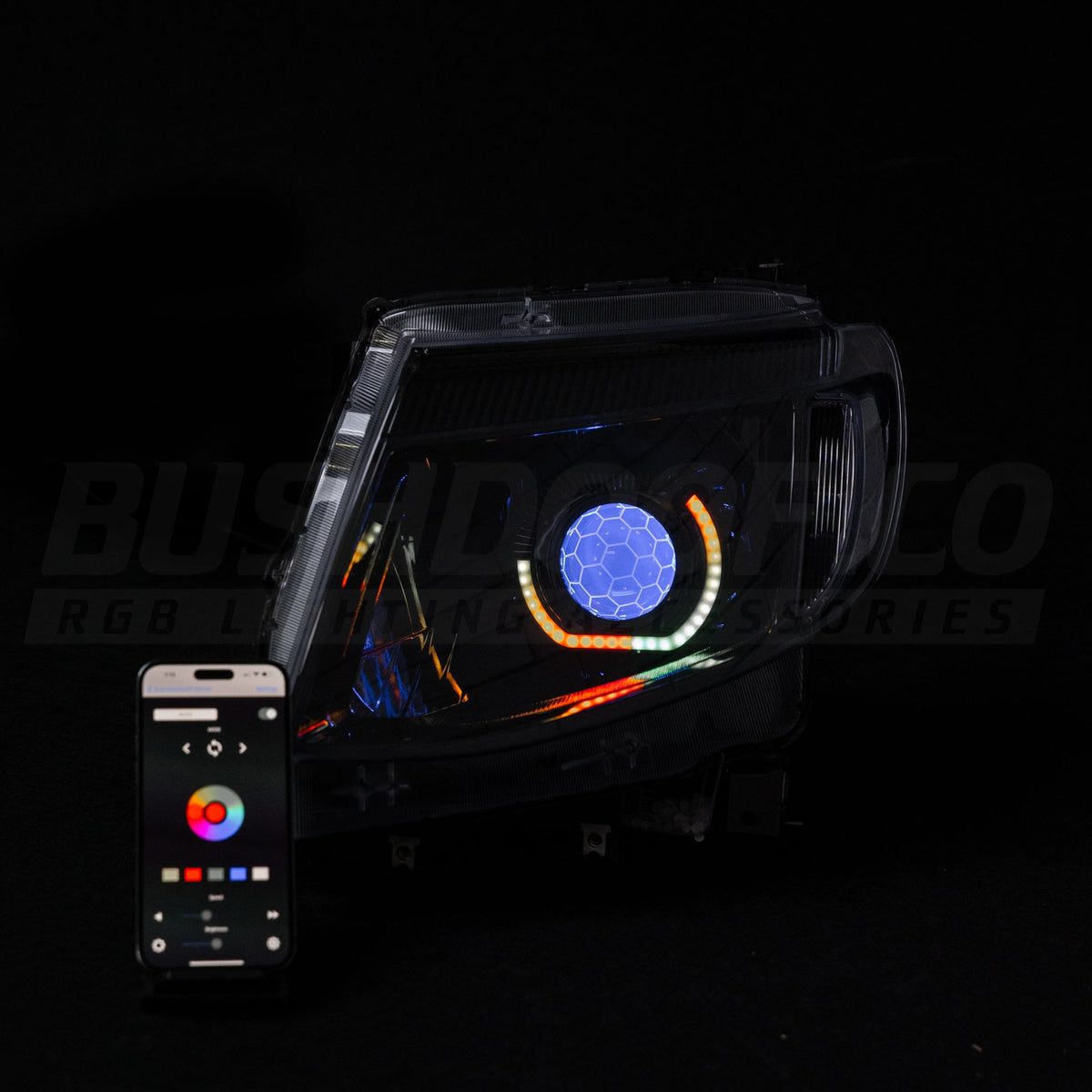Ford Ranger PX1 LED 'Angry Eye' Headlights