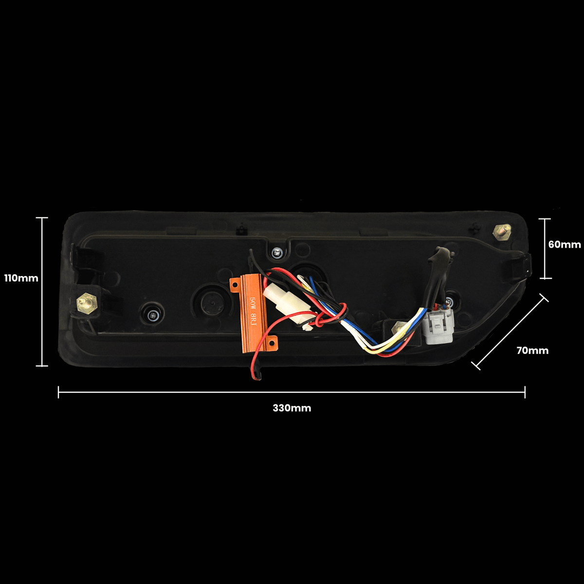 Jimny/Tray Tail Lights Black 2018+