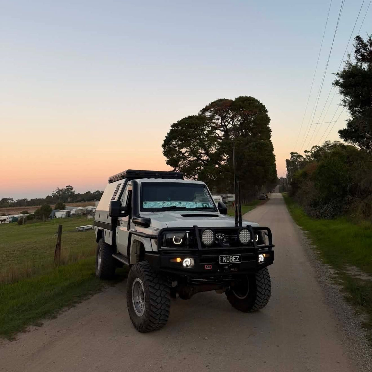 LED 'Angry Eye' Headlights to suit 2007-2023 Toyota 70 Series
