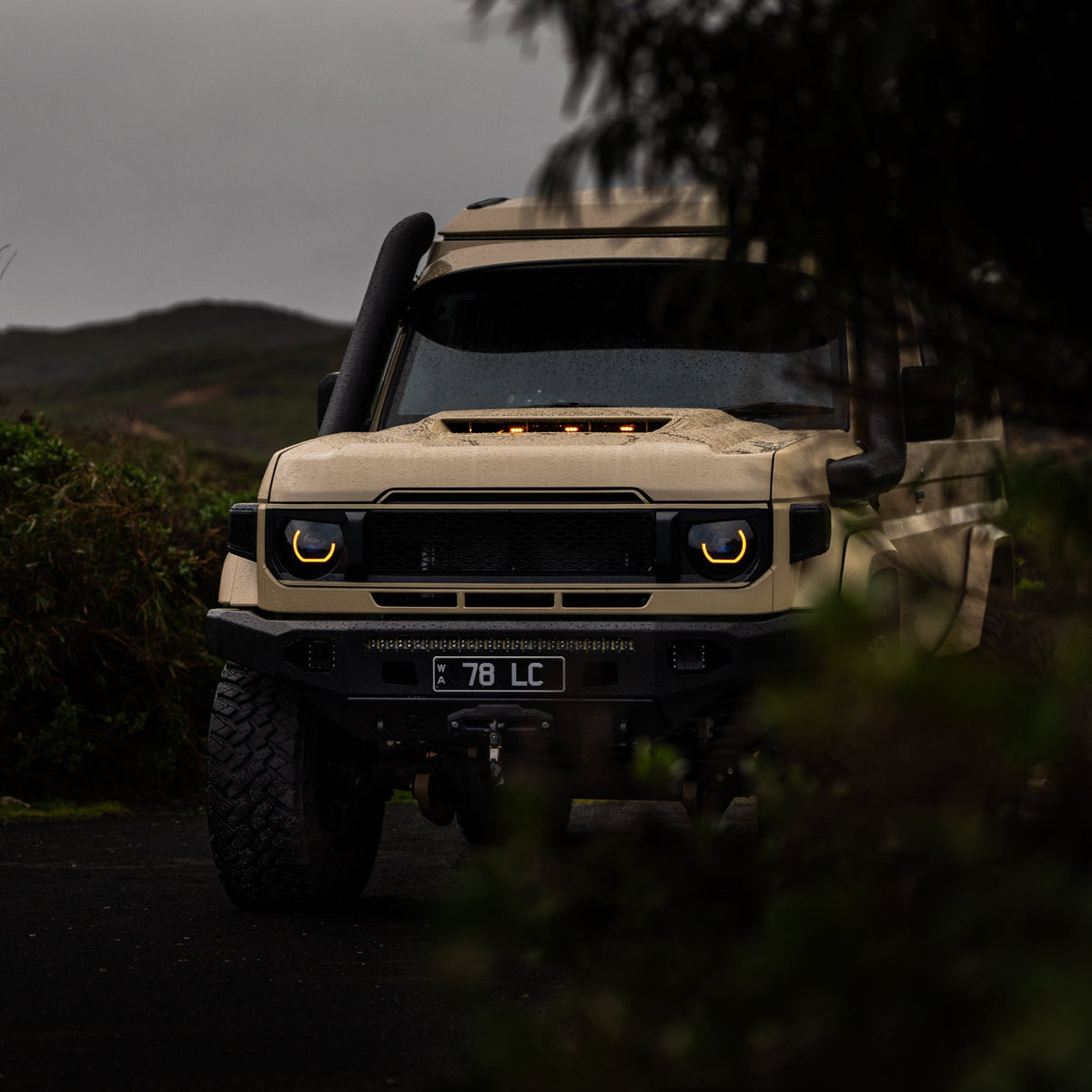 LED 'Angry Eye' Headlights to suit 2024+ Toyota 70 Series