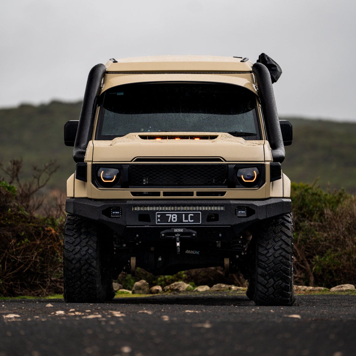 LED 'Angry Eye' Headlights to suit 2024+ Toyota 70 Series