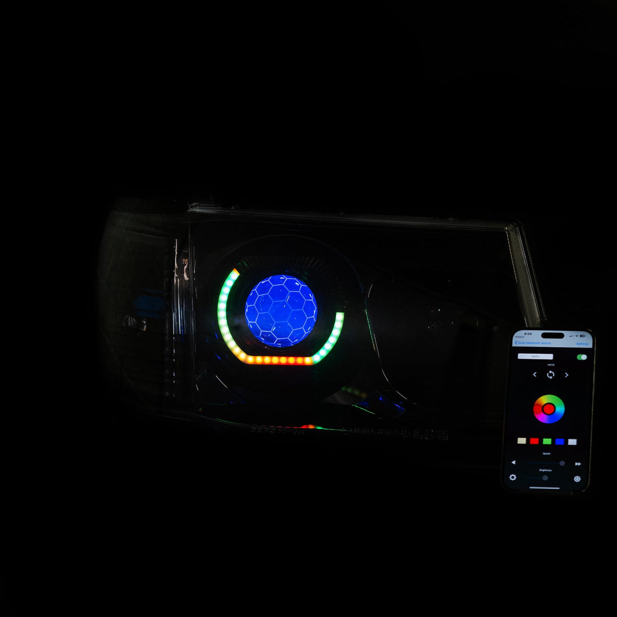 LED 'Angry Eye' Headlights to suit Toyota 100/105 Series