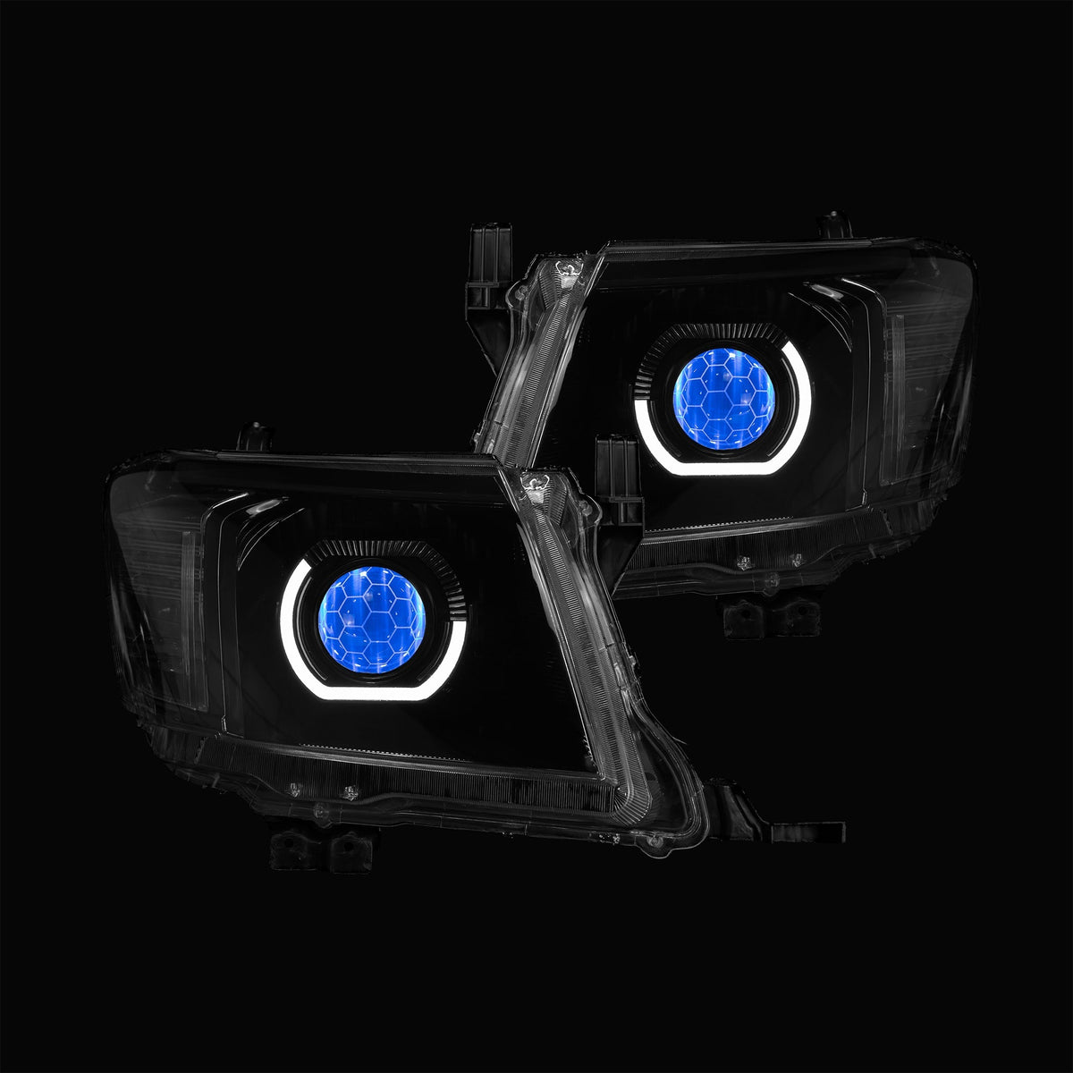 LED 'Angry Eye' Headlights to suit Toyota Hilux N70