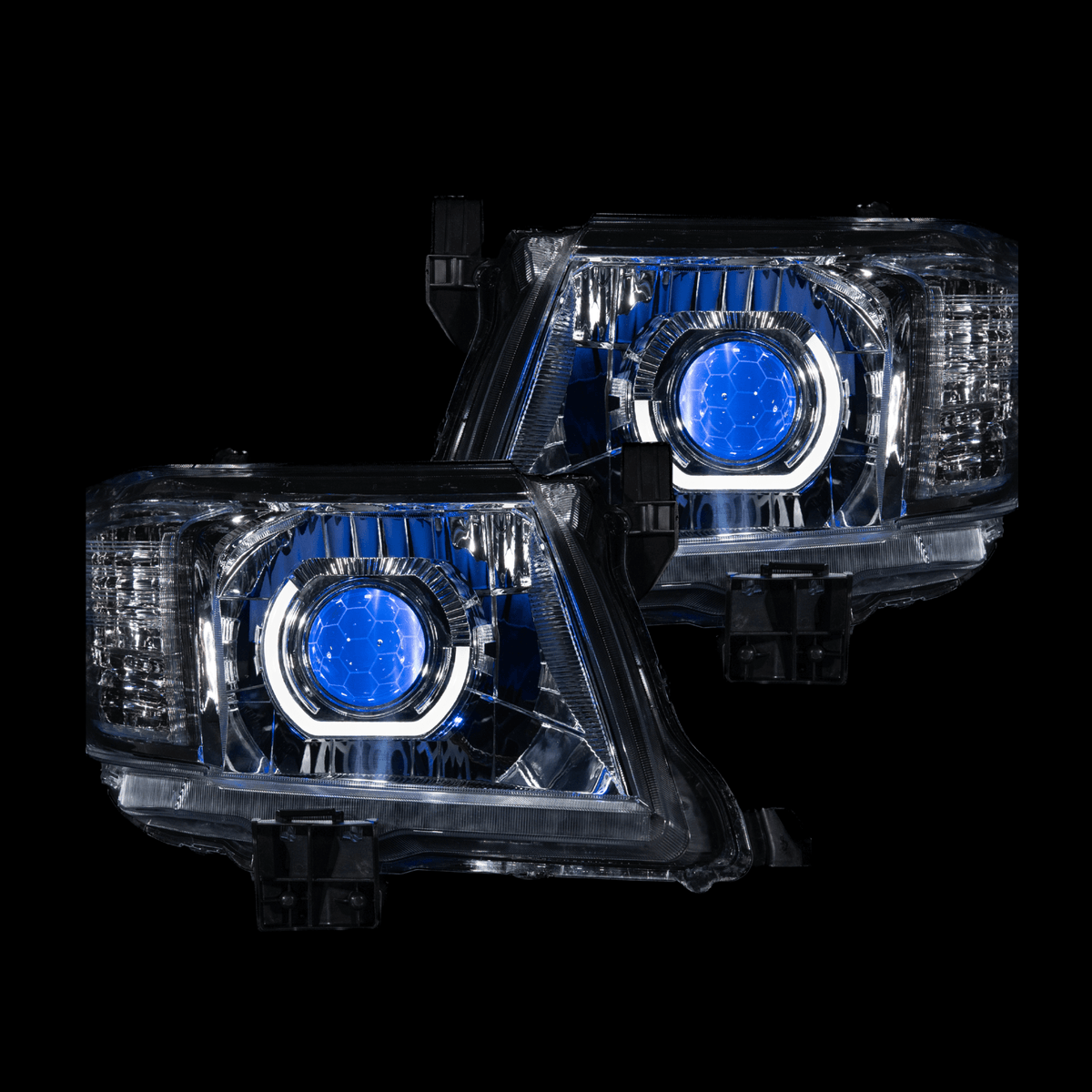 LED 'Angry Eye' Headlights to suit Toyota Hilux N70