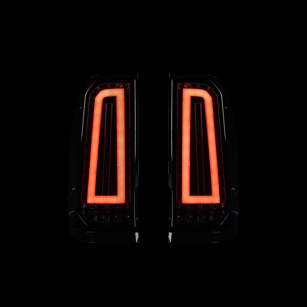 Blacked Out 'Halo' LED Tail Lights for N70 Hilux