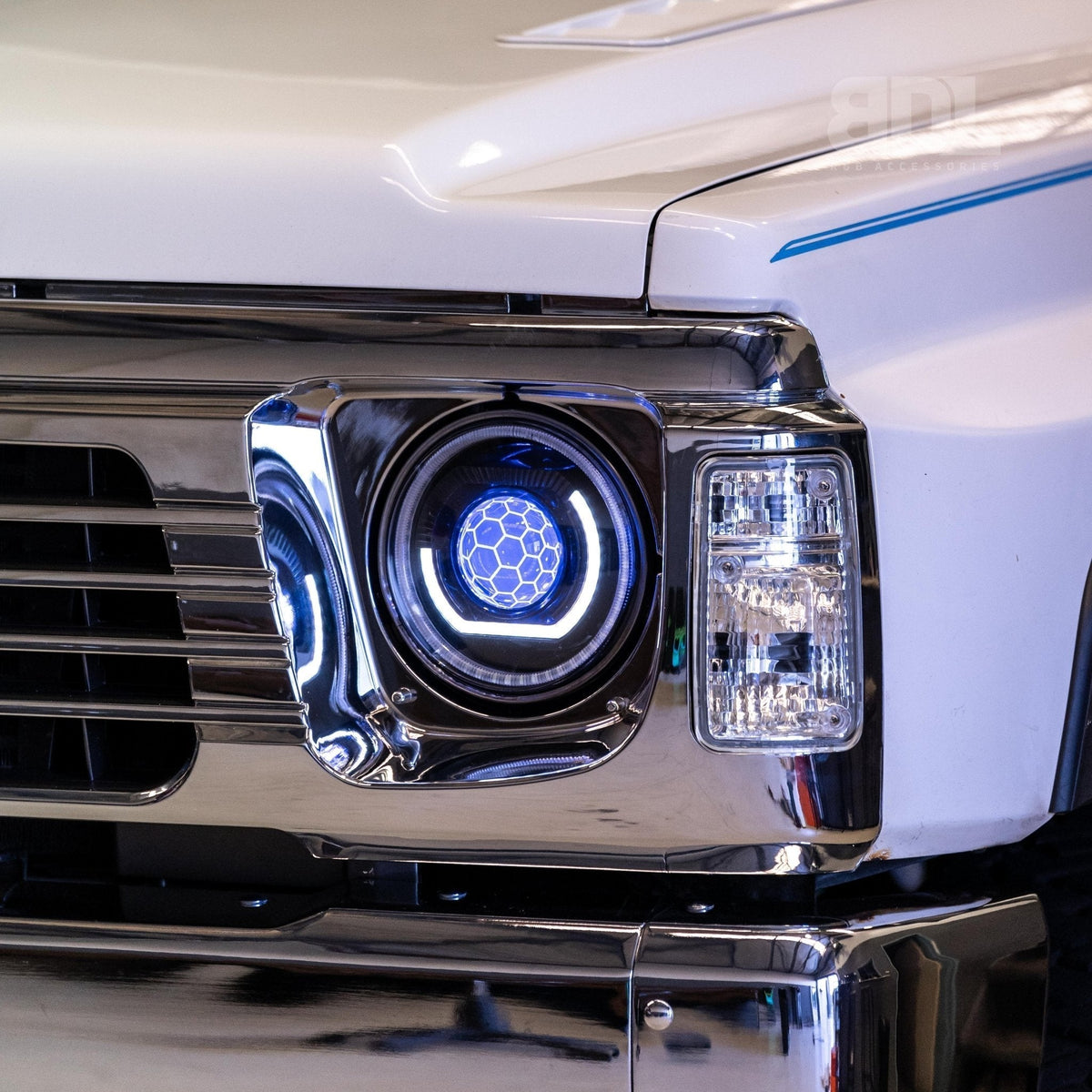 Nissan GQ Patrol 'Angry Eye' Headlights