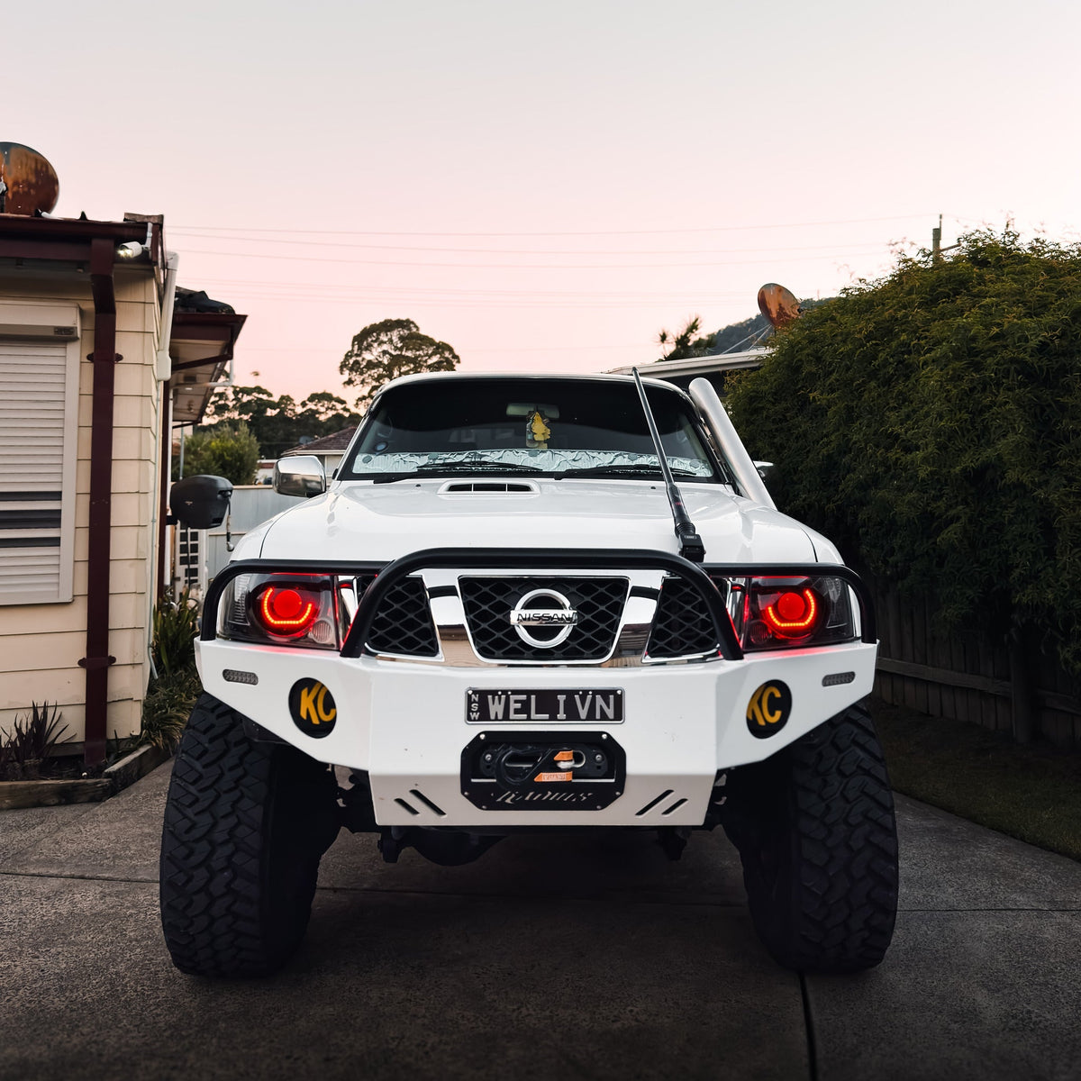 Nissan Patrol Y61 S4 LED 'Angry Eye' Headlights