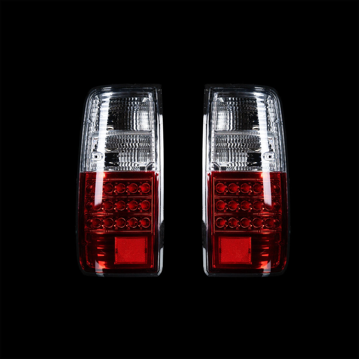 Red/Clear LED Tail Lights for 80 Series LandCruiser