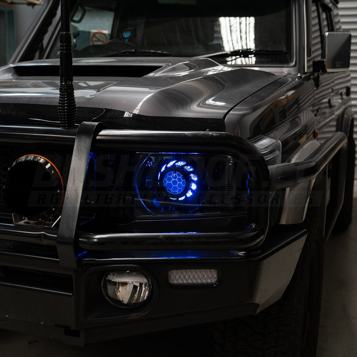 LED 'Turbine' Headlights to suit 2007-2023 Toyota 70 Series