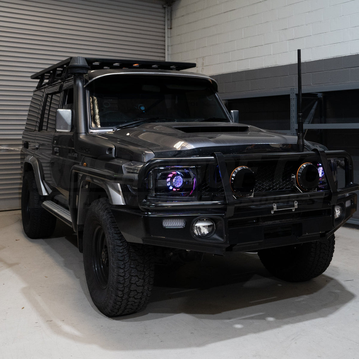LED 'Turbine' Headlights to suit 2007-2023 Toyota 70 Series