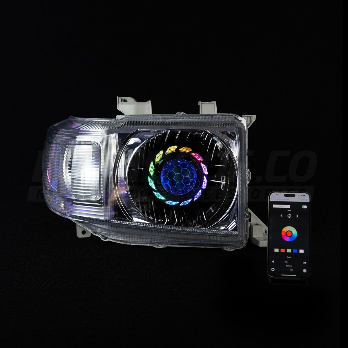 LED 'Turbine' Headlights to suit 2007-2023 Toyota 70 Series