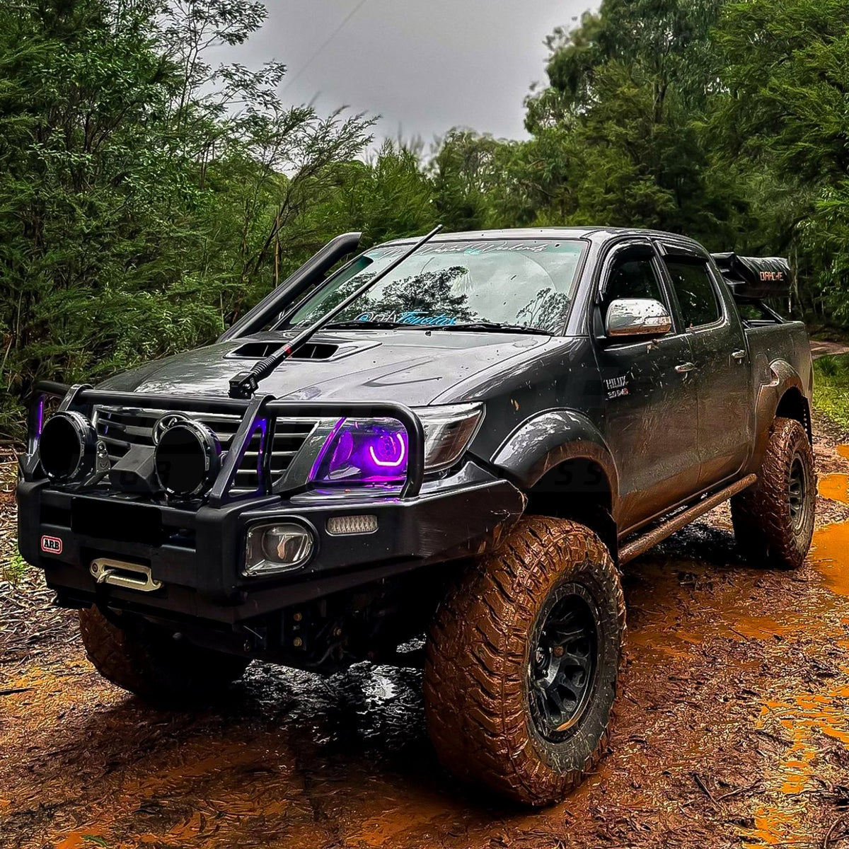 LED 'Angry Eye' Headlights to suit Toyota Hilux N70