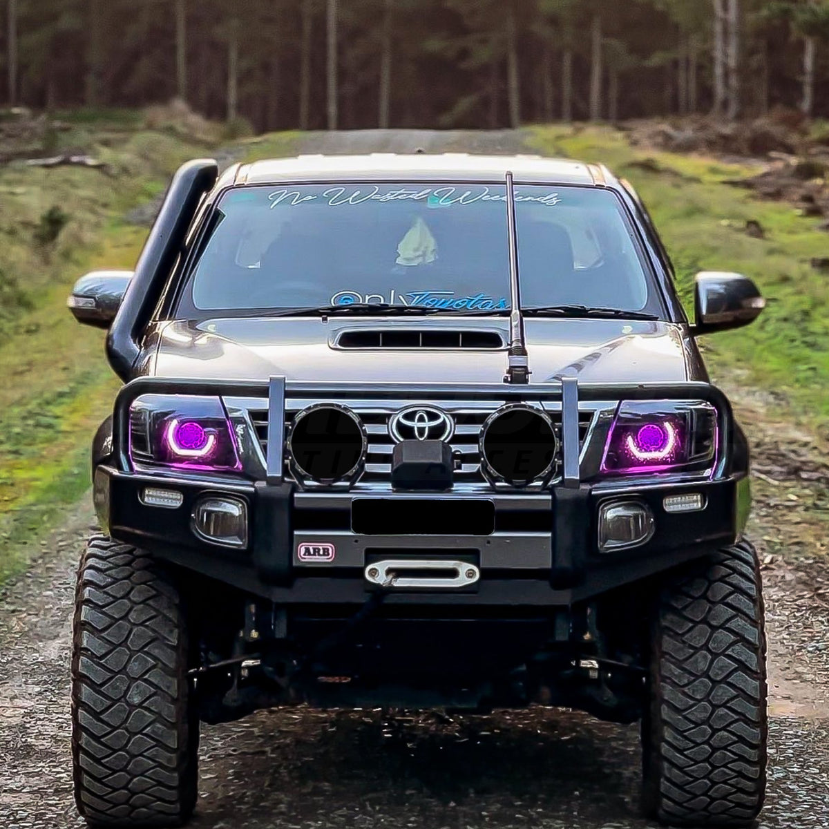 LED 'Angry Eye' Headlights to suit Toyota Hilux N70