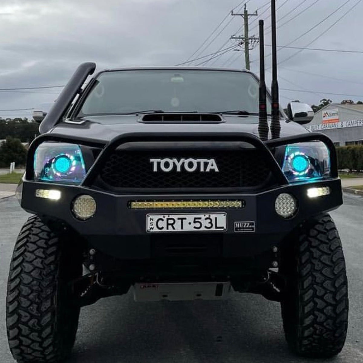 LED 'Turbine' Headlights to suit Toyota Hilux N70