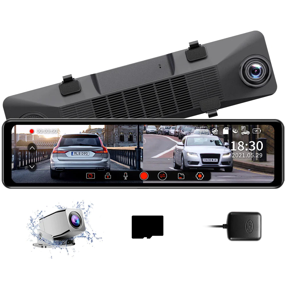 AZDOME PG18S Mirror Dash Cam - Adrenaline 4X4