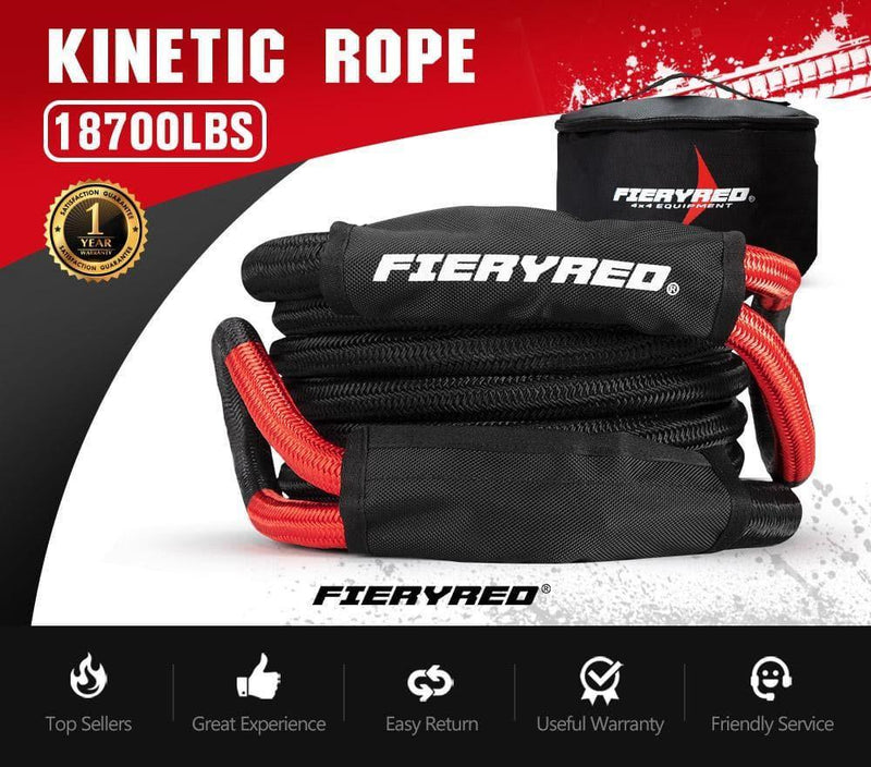 22mm x 6m 18700LBS Kinetic Rope - Adrenaline 4X4