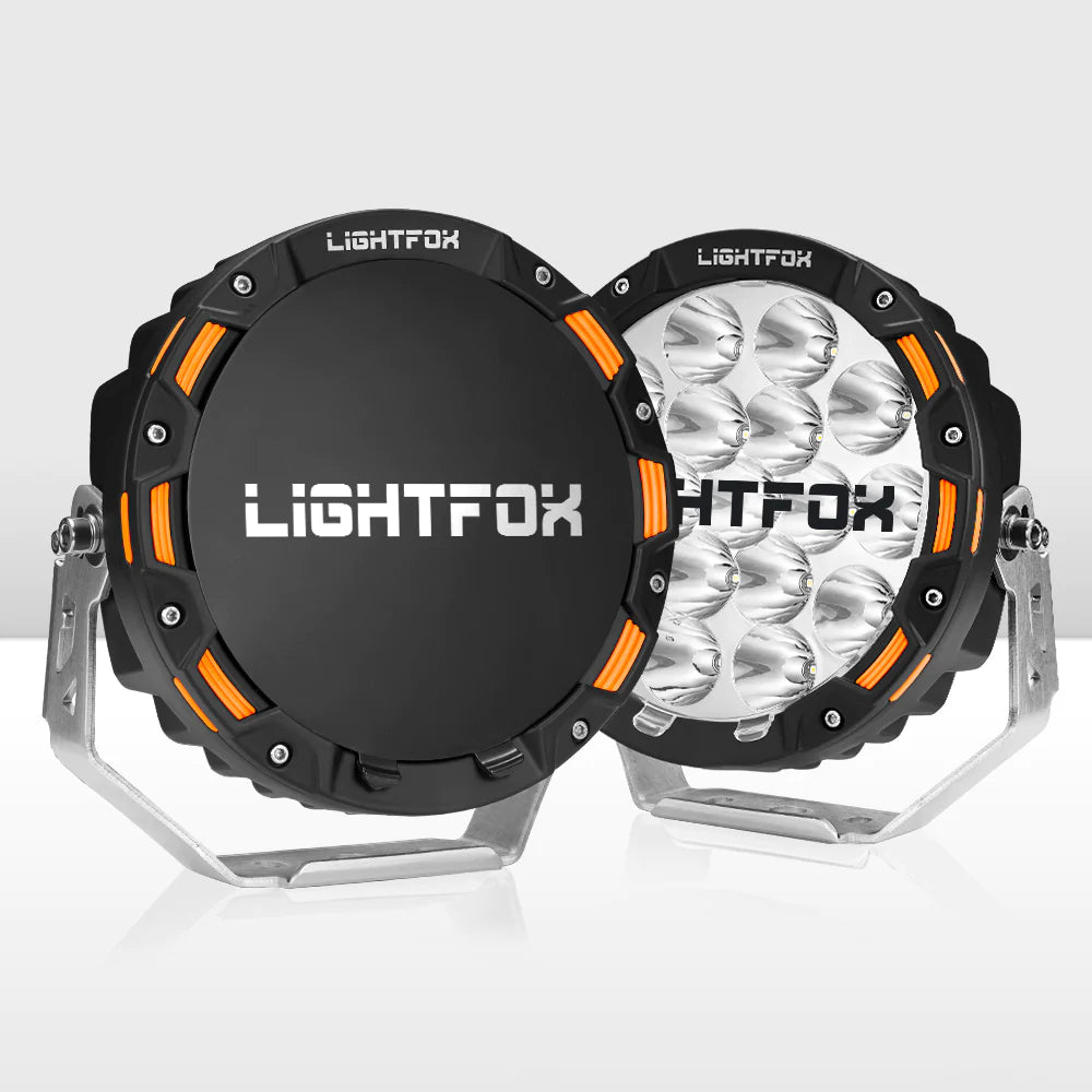 LIGHTFOX 7inch OSRAM LED Driving Spot Lights - Adrenaline 4X4