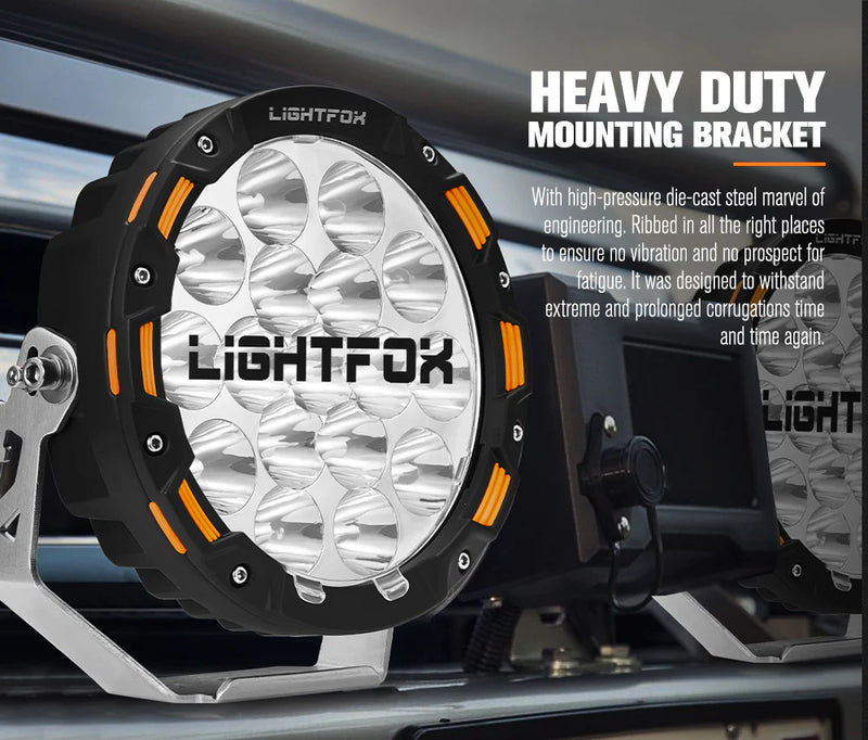 LIGHTFOX 7inch OSRAM LED Driving Spot Lights - Adrenaline 4X4