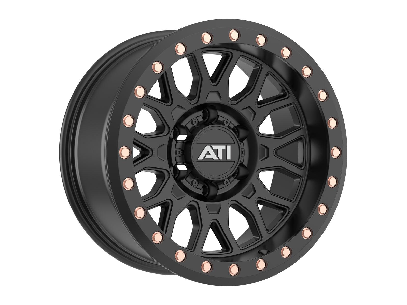 AT-01 17X8.5 HYBRID BEADLOCK WHEEL - BLACK (6X139.7) - Adrenaline 4X4