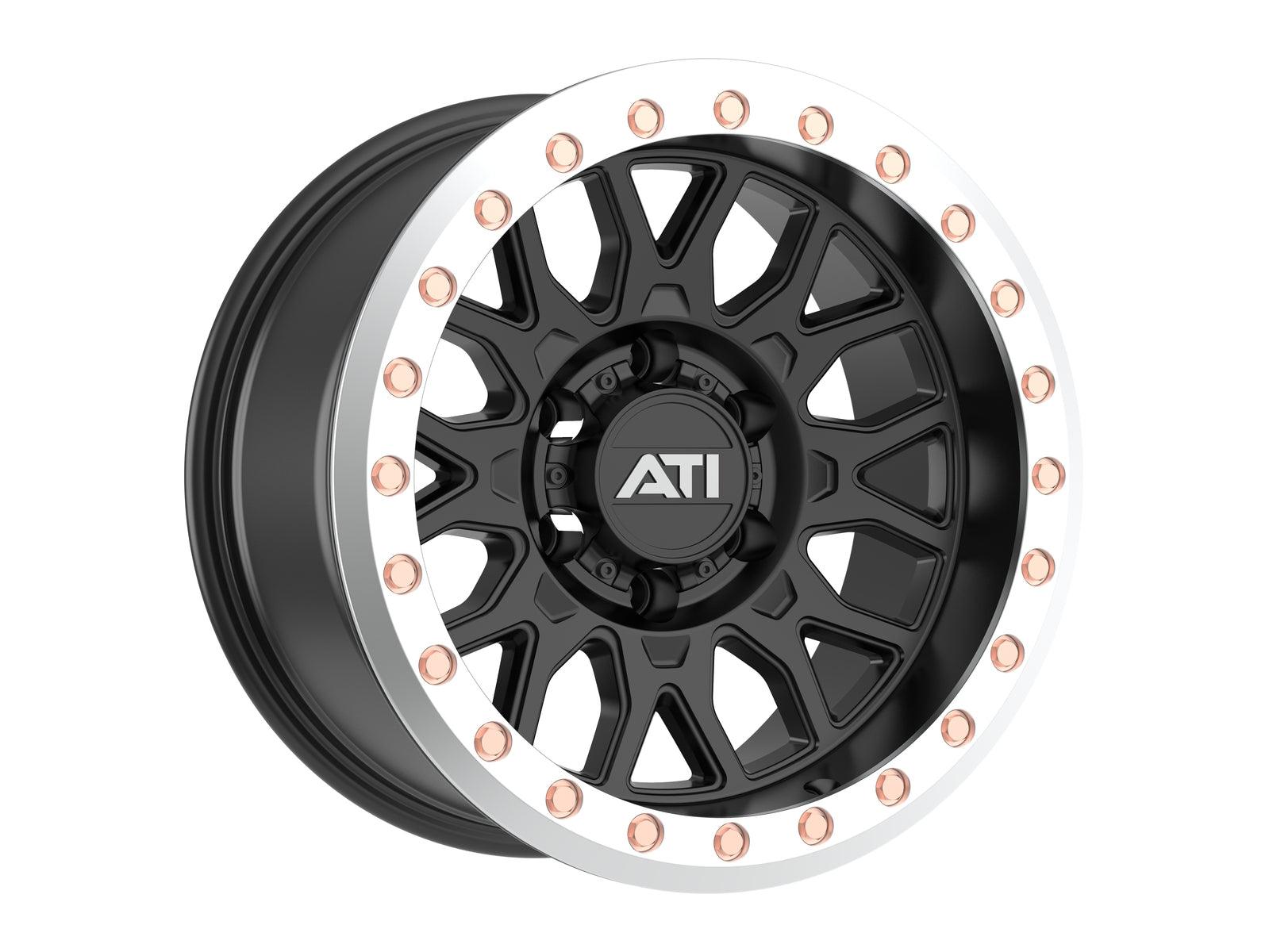 AT-01 17X8.5 HYBRID BEADLOCK WHEEL - BLACK (6X139.7) - Adrenaline 4X4