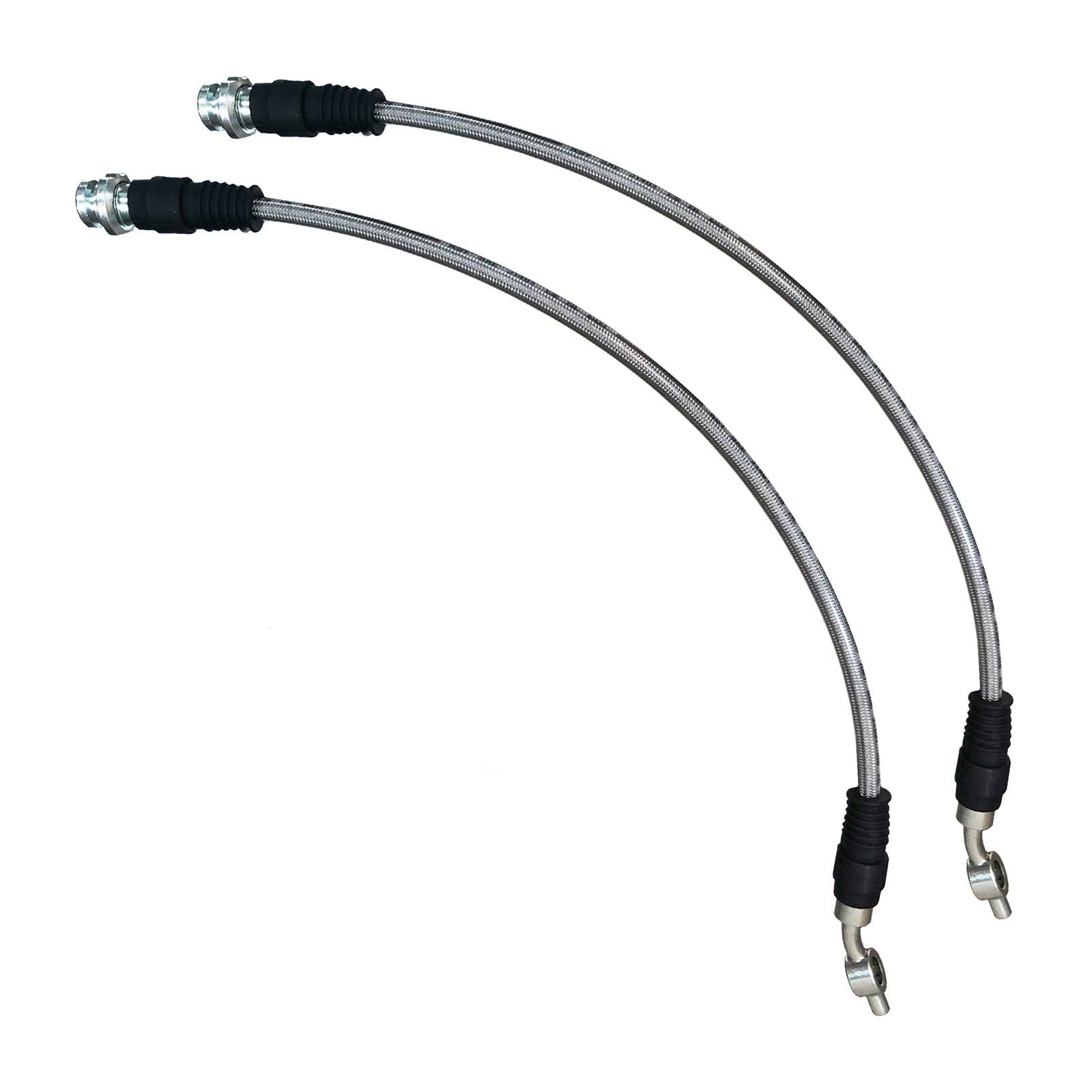 ATI EXTENDED BRAIDED BRAKE LINES - FRONT - NISSAN NAVARA D40 D23 NP300