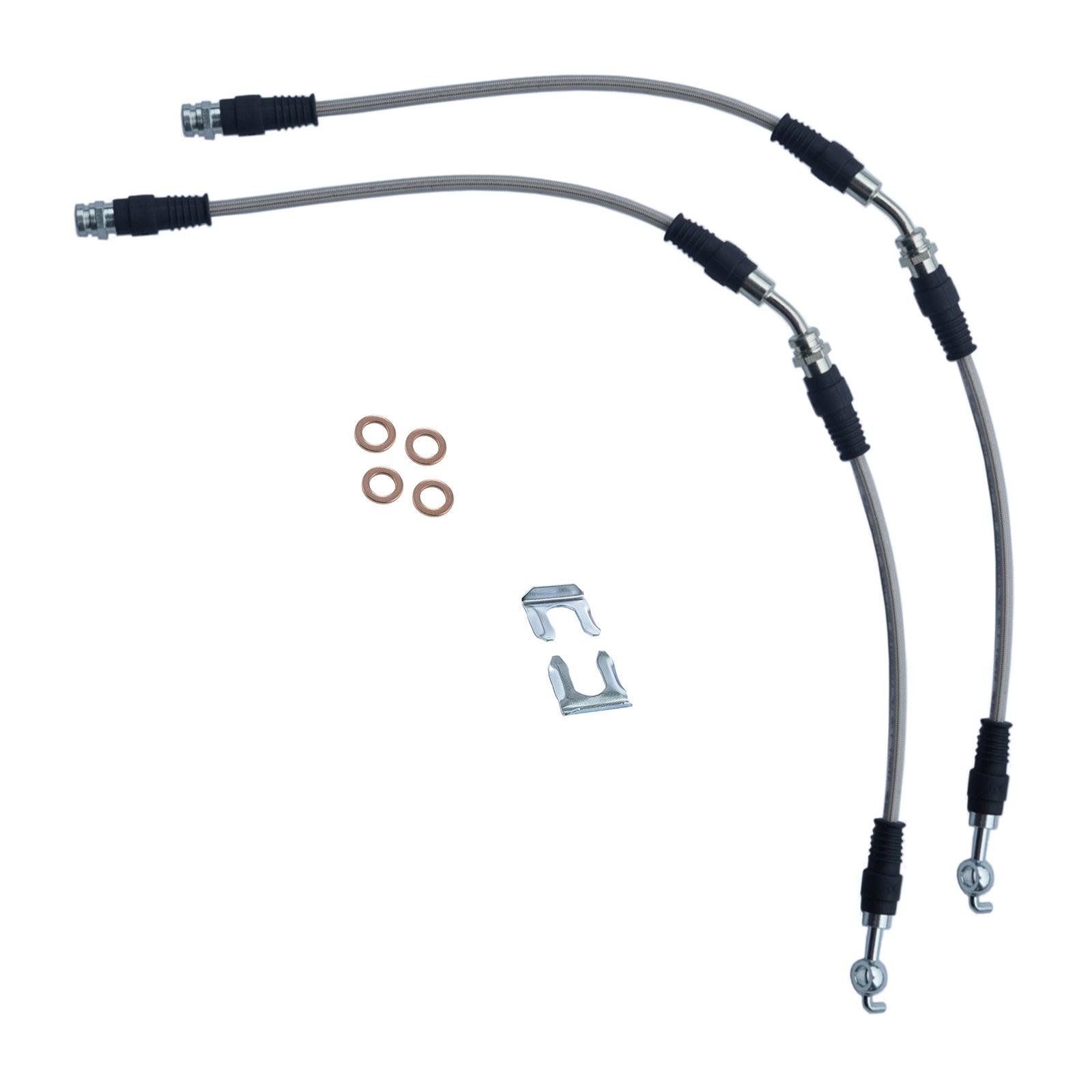 ATI EXTENDED BRAIDED BRAKE LINES - FRONT - FORD PX RANGER/MAZDA BT50 2