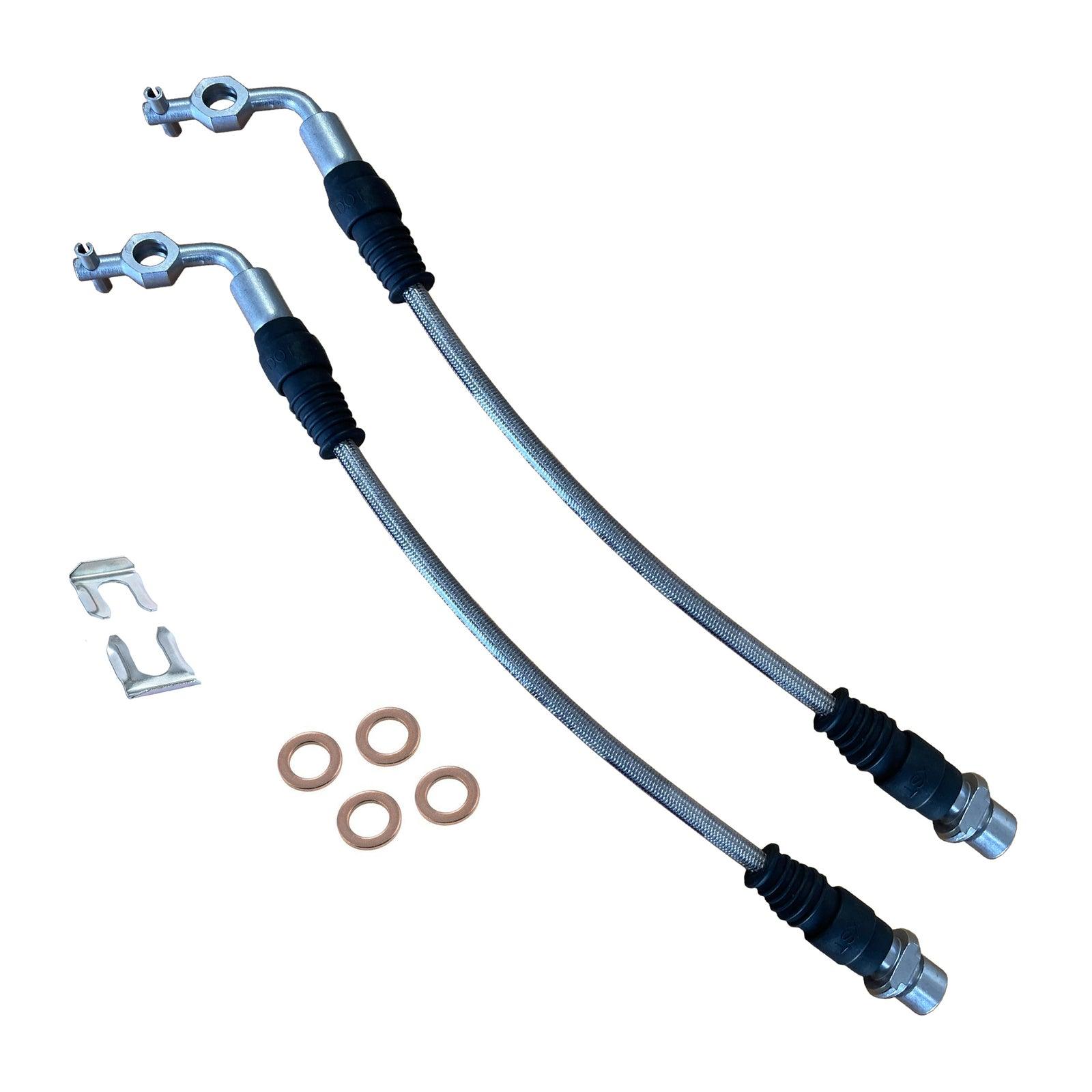 ATI BRAIDED BRAKE LINES - FRONT CALIPER - TOYOTA LANDCRUISER 76 78 79