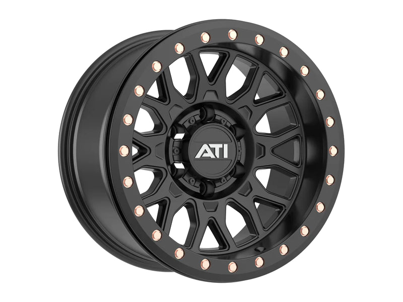 AT-01 17X8.5 HYBRID BEADLOCK WHEEL - BLACK (5X150) - Adrenaline 4X4