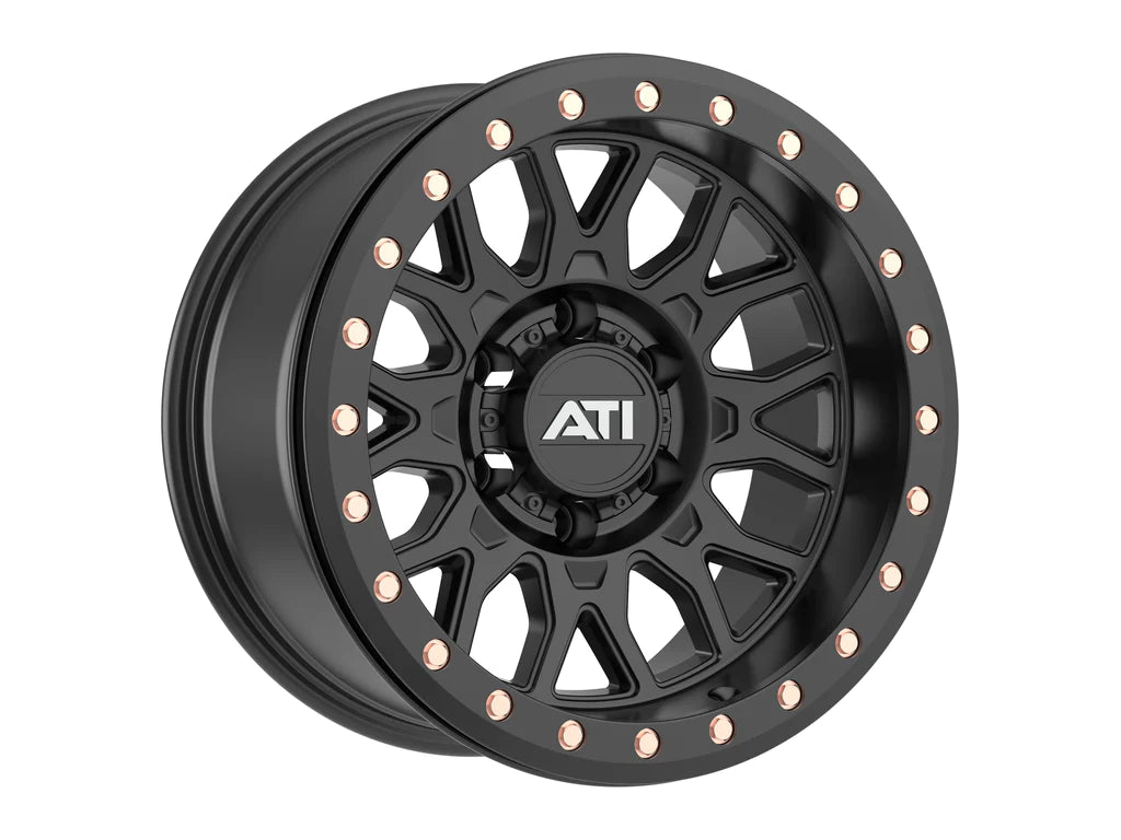 AT-01 17X8.5 HYBRID BEADLOCK WHEEL - BLACK (6X139.7) - Adrenaline 4X4