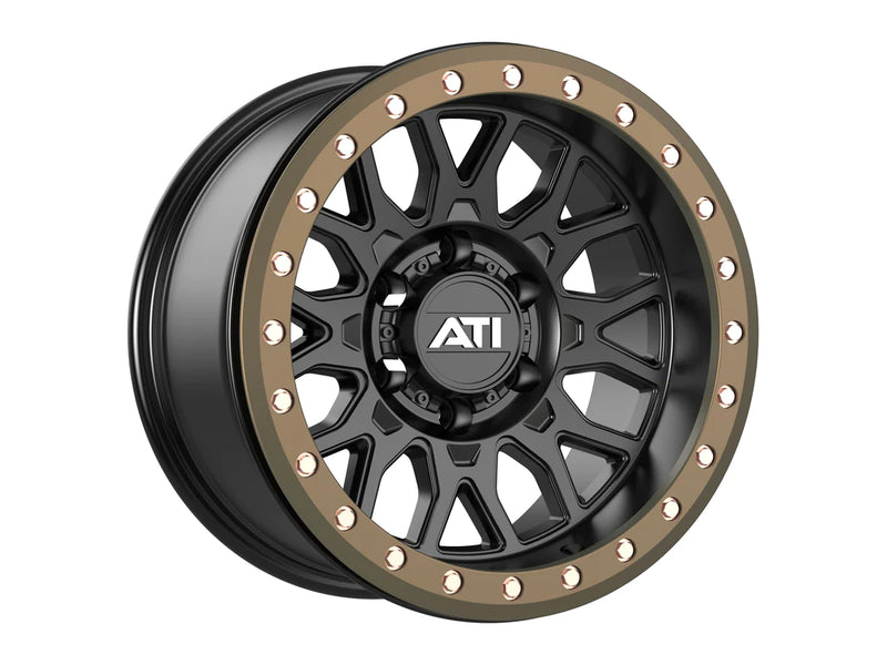 AT-01 17X8.5 HYBRID BEADLOCK WHEEL - BLACK (5X150) - Adrenaline 4X4