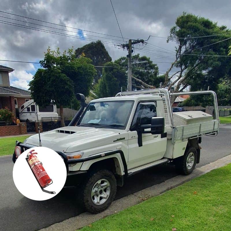 TOYOTA LANDCRUISER 79 SINGLE CAB (2017+) FIRE EXTINGUISHER BRACKET - Adrenaline 4X4