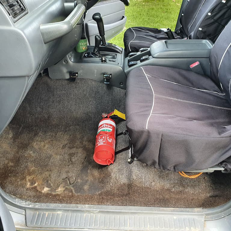 TOYOTA LANDCRUISER 80 SERIES FIRE EXTINGUISHER BRACKET - Adrenaline 4X4