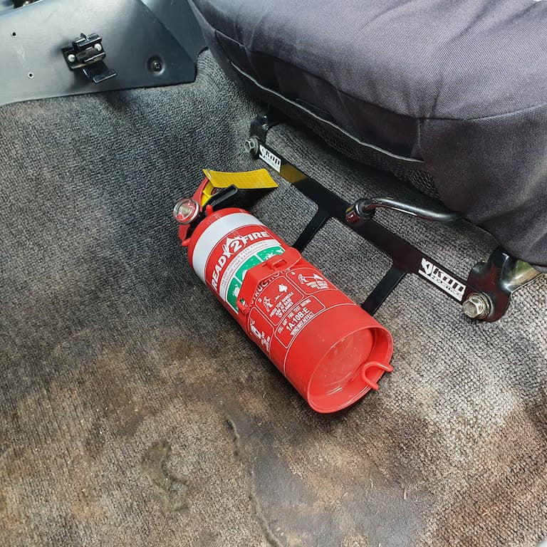 TOYOTA LANDCRUISER 80 SERIES FIRE EXTINGUISHER BRACKET - Adrenaline 4X4