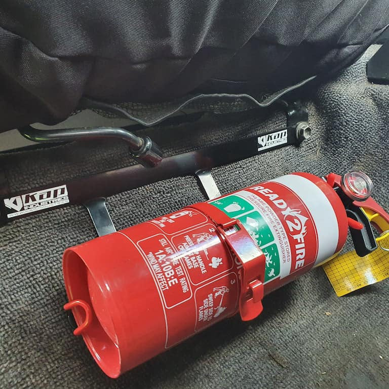 TOYOTA LANDCRUISER 80 SERIES FIRE EXTINGUISHER BRACKET - Adrenaline 4X4