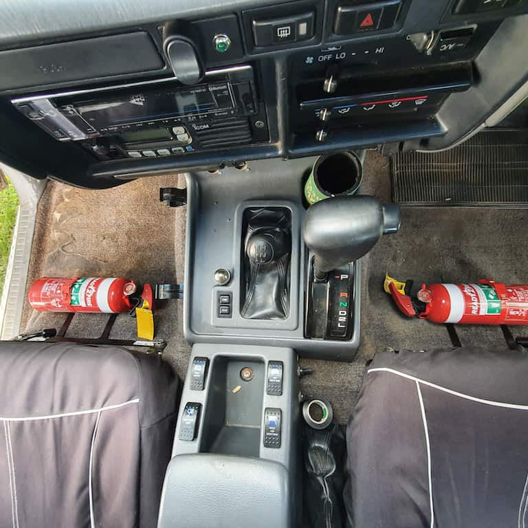TOYOTA LANDCRUISER 80 SERIES FIRE EXTINGUISHER BRACKET - Adrenaline 4X4