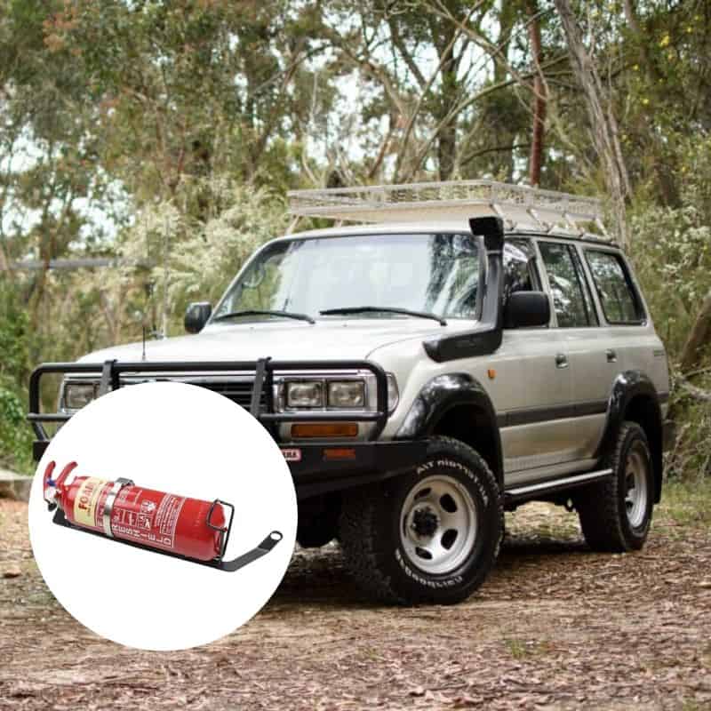 TOYOTA LANDCRUISER 80 SERIES FIRE EXTINGUISHER BRACKET - Adrenaline 4X4