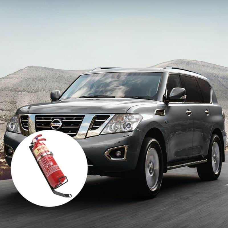NISSAN PATROL (Y62) FIRE EXTINGUISHER BRACKET - Adrenaline 4X4