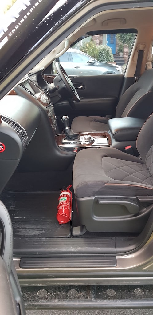 NISSAN PATROL (Y62) FIRE EXTINGUISHER BRACKET - Adrenaline 4X4