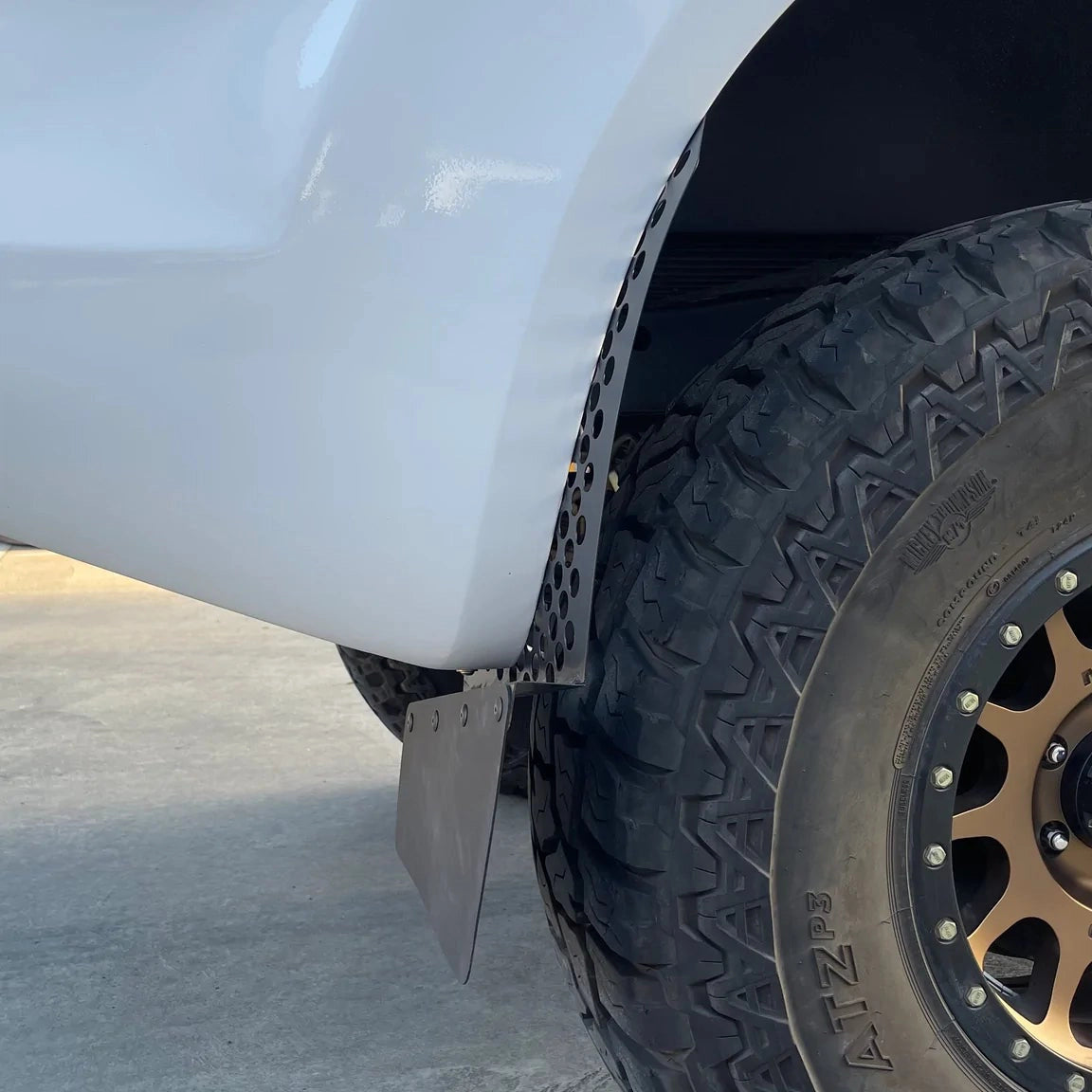 Styleworx Round Hole Angled Offset Mudflap - Adrenaline 4X4