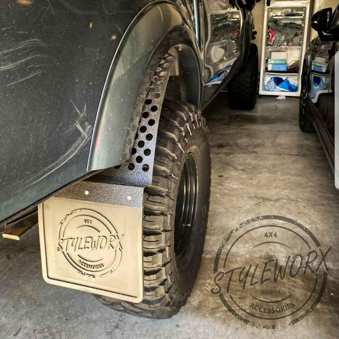 Styleworx Round Hole Offset Mudflap - Adrenaline 4X4