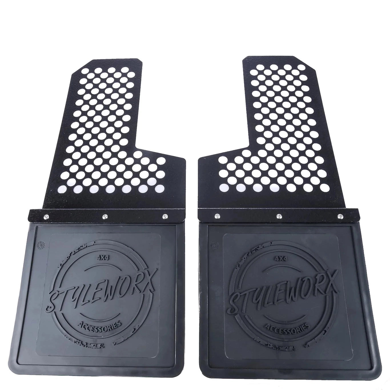 Styleworx Round Hole Offset Mudflap - Adrenaline 4X4