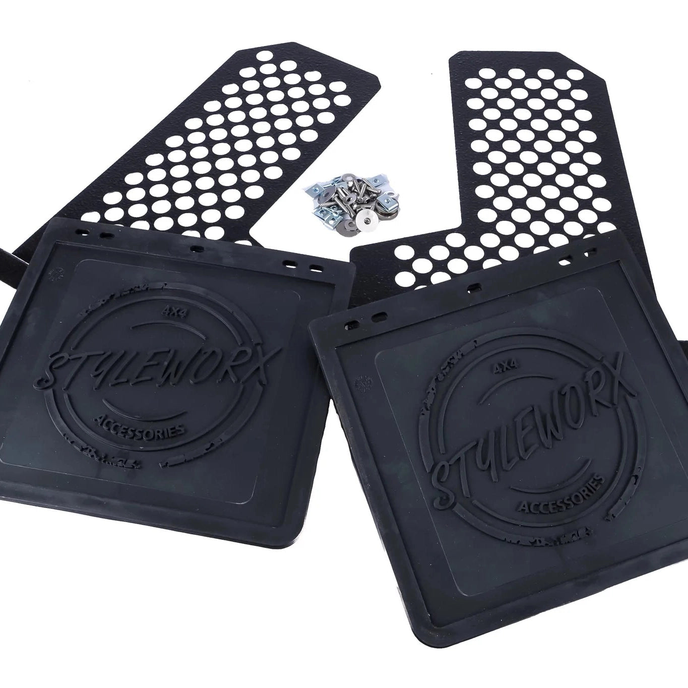Styleworx Round Hole Offset Mudflap - Adrenaline 4X4