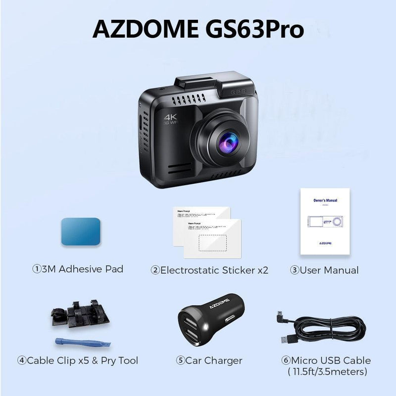 AZDOME GS63Pro 4K Dash Cam