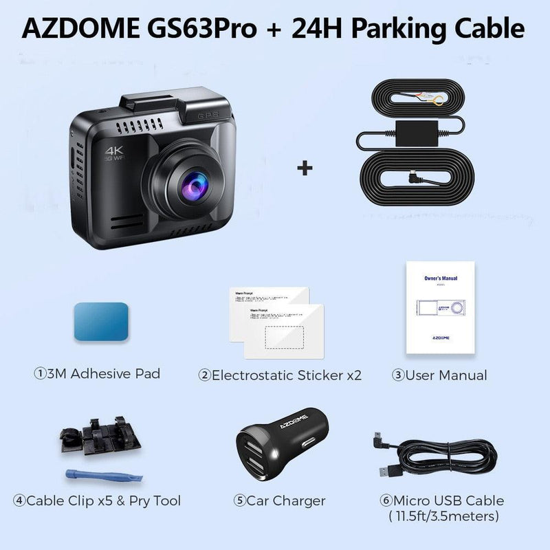 AZDOME GS63Pro 4K Dash Cam - Adrenaline 4X4