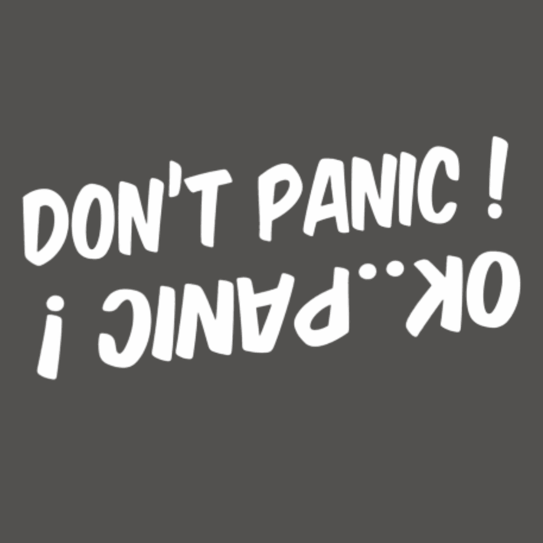 "Don't Panic" Sticker - Adrenaline 4X4