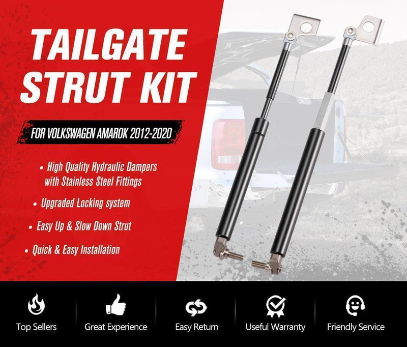 Easy Up & Slow Down Tailgate Strut Kit suit Volkswagen Amarok 2012-2020 - Adrenaline 4X4